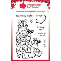 Creative Expressions - Woodware Craft Collection - Clear Photopolymer Stamps - Singles - Birthday Snails