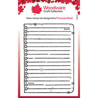 Woodware - Clear Photopolymer Stamps - Scrap Note Book Page