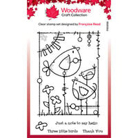 Creative Expressions - Woodware Craft Collection - Clear Photopolymer Stamps - Three Little Birds