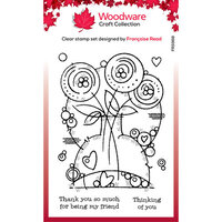 Woodware - Clear Photopolymer Stamps - Round Blooms