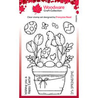 Creative Expressions - Woodware Craft Collection - Clear Photopolymer Stamps - Flower Pot