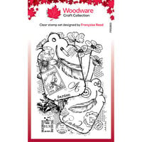 Woodware - Clear Photopolymer Stamps - Two Tags
