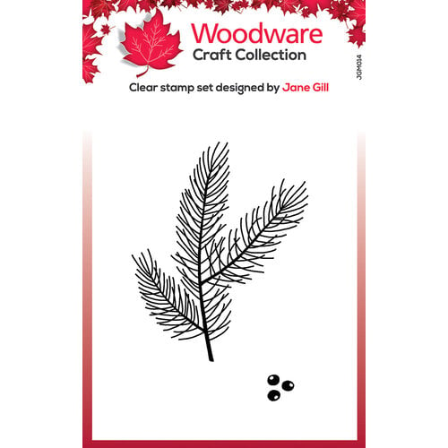 Woodware - Christmas - Clear Photopolymer Stamps - Mini Pine Branch