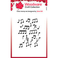 Woodware - Christmas - Clear Photopolymer Stamps - Mini Music Background