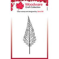 Creative Expressions - Woodware Craft Collection - Christmas - Clear Photopolymer Stamps - Mini Tall Twiggy Tree