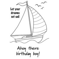 Creative Expressions - Woodware Craft Collection - Clear Photopolymer Stamps - Set Sail