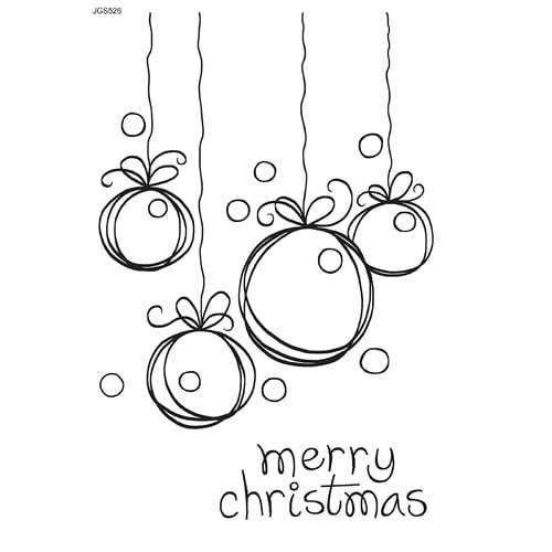 Creative Expressions - Woodware Craft Collection - Christmas - Clear Photopolymer Stamps - Sketchy Baubles