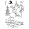 Woodware - Clear Photopolymer Stamps - Bamboo & Blossom
