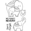 Creative Expressions - Woodware Craft Collection - Clear Photopolymer Stamps - Elephant Love
