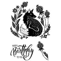 Creative Expressions - Woodware Craft Collection - Clear Photopolymer Stamps - Mr Foxy
