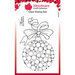 Creative Expressions - Woodware Craft Collection - Christmas - Clear Photopolymer Stamps - Bubble Bauble And Ribbon
