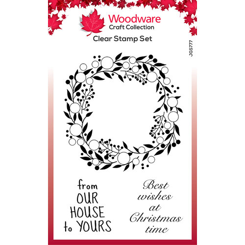 Creative Expressions - Woodware Craft Collection - Christmas - Clear Photopolymer Stamps - Bubble Greenery