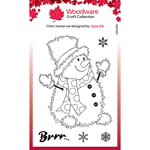 Woodware - Christmas - Festive Fuzzies - Clear Photopolymer Stamps - Snowman