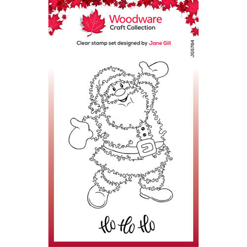 Woodware - Christmas - Festive Fuzzies - Clear Photopolymer Stamps - Santa