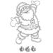 Woodware - Christmas - Festive Fuzzies - Clear Photopolymer Stamps - Santa