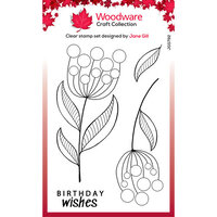 Creative Expressions - Woodware Craft Collection - Clear Photopolymer Stamps - Bubble Bloom Jeanie