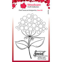 Creative Expressions - Woodware Craft Collection - Clear Photopolymer Stamps - Bubble Bloom Suzie