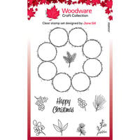 Woodware - Christmas - Clear Photopolymer Stamps - Bubble Circle