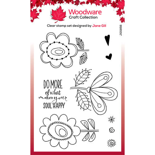 Woodware - Clear Photopolymer Stamps - Happy Soul