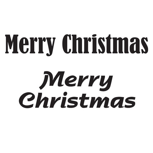 Creative Expressions - Woodware Craft Collection - Clear Photopolymer Stamps - Merry Christmas