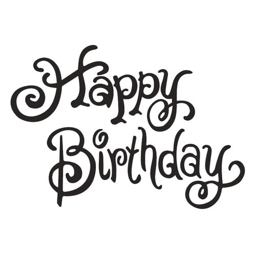 Woodware - Clear Photopolymer Stamps - Happy Birthday