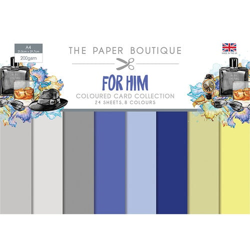 The Paper Boutique - For Him Collection - Colour Card Collection