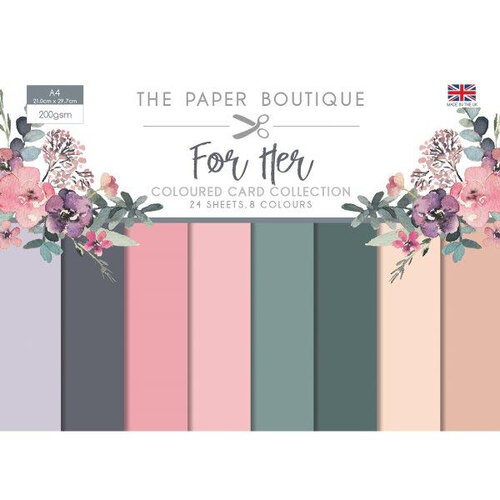 The Paper Boutique - For Her Collection - Colour Card Collection