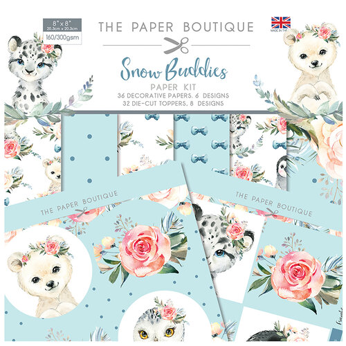 The Paper Boutique - Snow BudCraft Dies Collection - 8 x 8 Paper Kit