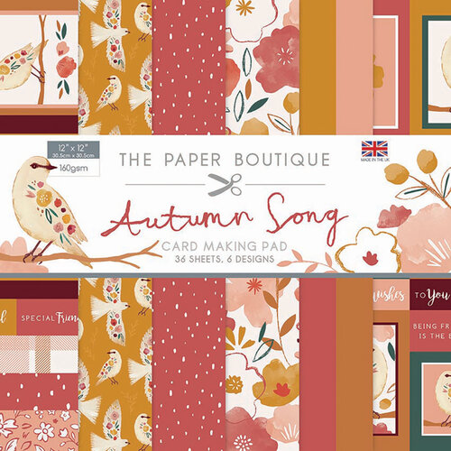 The Paper Boutique - Autumn Song Collection - 12 x 12 Card Making Pad