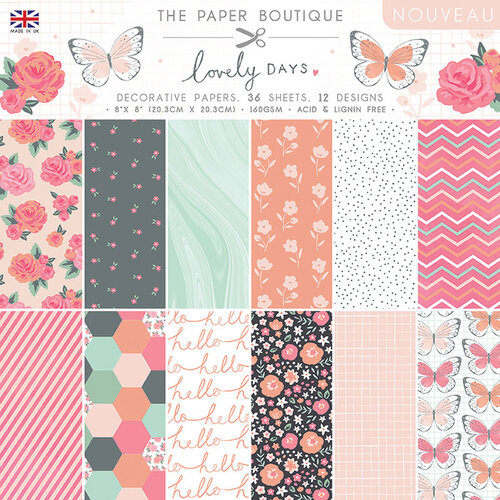 The Paper Boutique - Lovely Days Collection - 8 x 8 Paper Pad