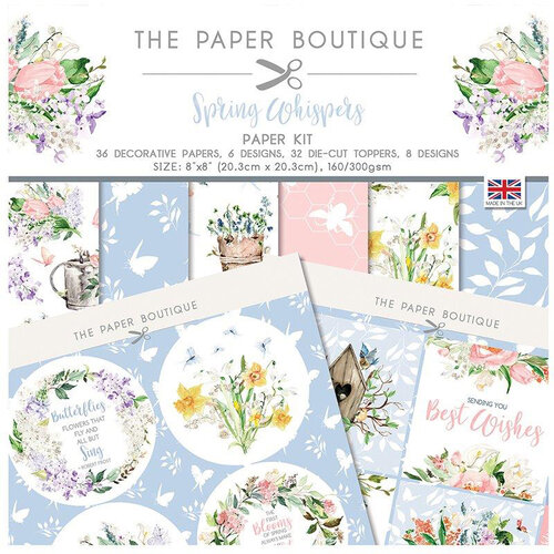 The Paper Boutique - Spring Whispers Collection - 8 x 8 Paper Kit