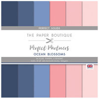 The Paper Boutique - Ocean Blossoms Collection - 8 x 8 Paper Pad - Perfect Solids