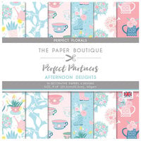 The Paper Boutique - Afternoon Delights Collection - Perfect Partners - 8 x 8 Paper Pad - Florals