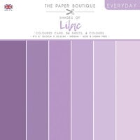 The Paper Boutique - Everyday Collection - 8 x 8 Colour Card Pack - Shades Of Lilac