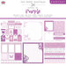 The Paper Boutique - Everyday Collection - 8 x 8 Project Pad - Shades Of Purple