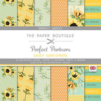 The Paper Boutique - Sassy Sunflowers Collection - Perfect Partners - 8 x 8 Paper Pad - Medley