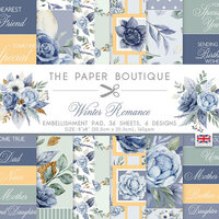 The Paper Boutique - Winter Romance Collection - 8 x 8 Embellishment Pad