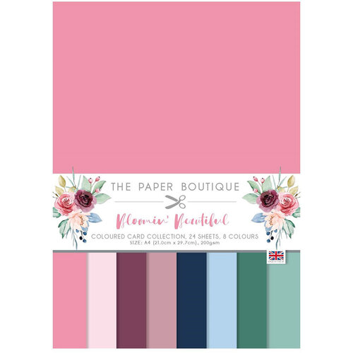 The Paper Boutique - Bloomin Beautiful Collection - A4 Colour Card Pack