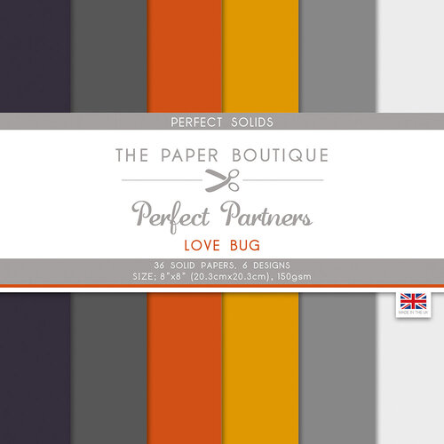 The Paper Boutique - Love Bug Collection -Perfect Partners - 8 x 8 Colour Card Pack