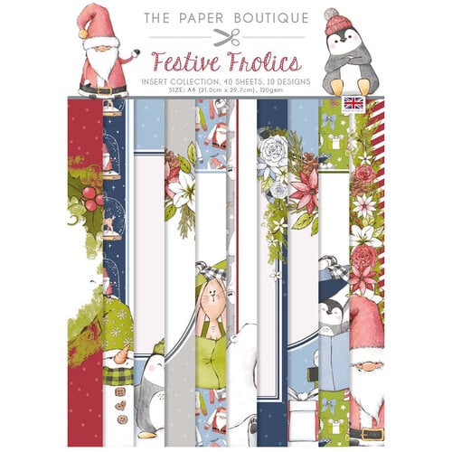 The Paper Boutique - Festive Frolics Collection - Christmas - A4 Insert Paper Pack