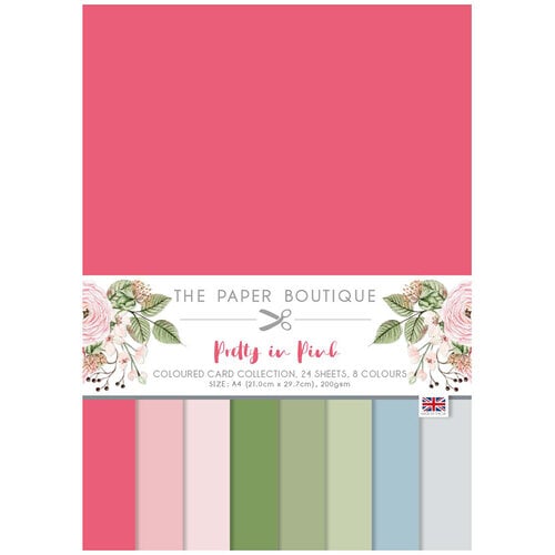 The Paper Boutique - Pretty In Pink Collection - A4 Colour Card Pack