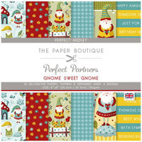 The Paper Boutique - Gnome Sweet Gnome Collection - Perfect Partners - 8 x 8 Paper Pad - Medley