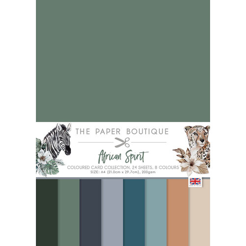 The Paper Boutique - African Spirit Collection - A4 Colour Card Pack