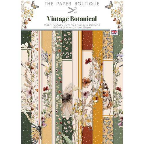 The Paper Boutique - Vintage Botanical Collection - A4 Insert Paper Pack