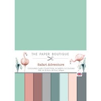 The Paper Boutique - Safari Adventure Collection - A4 Colour Card Pack