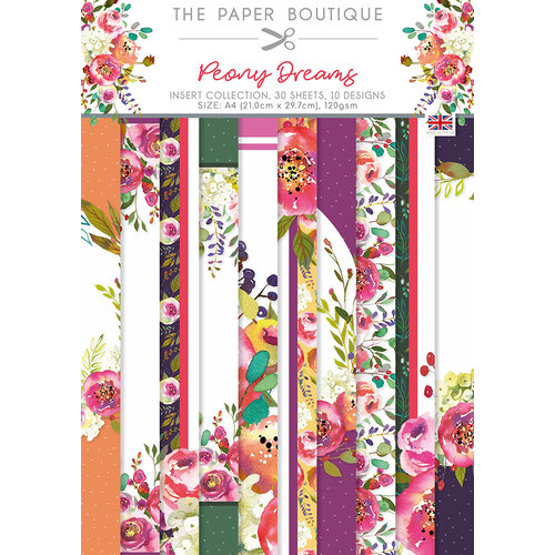 The Paper Boutique - Peony Dreams Collection - A4 Insert Paper Pack