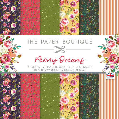 The Paper Boutique - Peony Dreams Collection - 12 x 12 Paper Pad