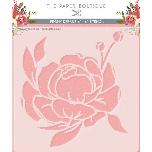 The Paper Boutique - Peony Dreams Collection - 6 x 6 Stencils
