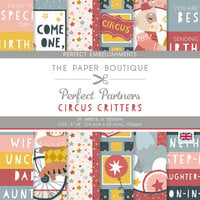 The Paper Boutique - Perfect Partners - Circus Critters Collection - 8 x 8 Embellishment Pad