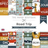 The Paper Boutique - Road Trip Collection - Perfect Partners - 8 x 8 Embellishment Pad